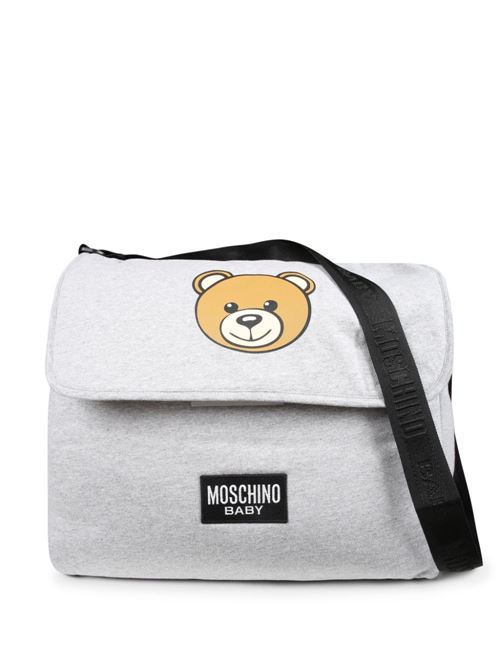 Borsa fasciatoio grigia MOSCHINO BABY | MUX053LCA4060901